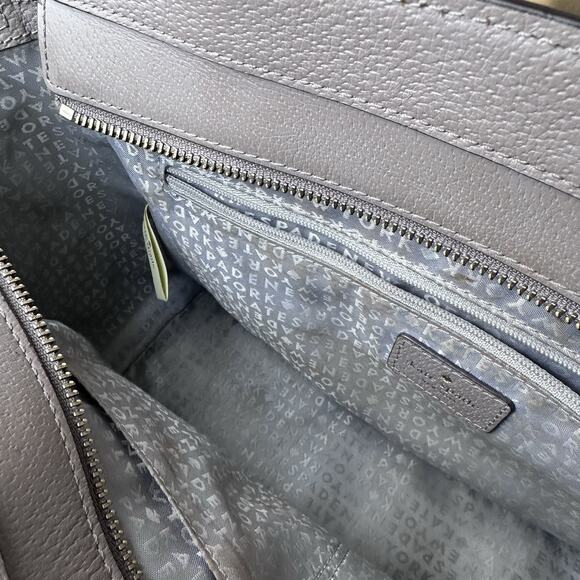 Kate Spade Leather Taupe Handbag with crossbody strap. - Picture 13 of 15